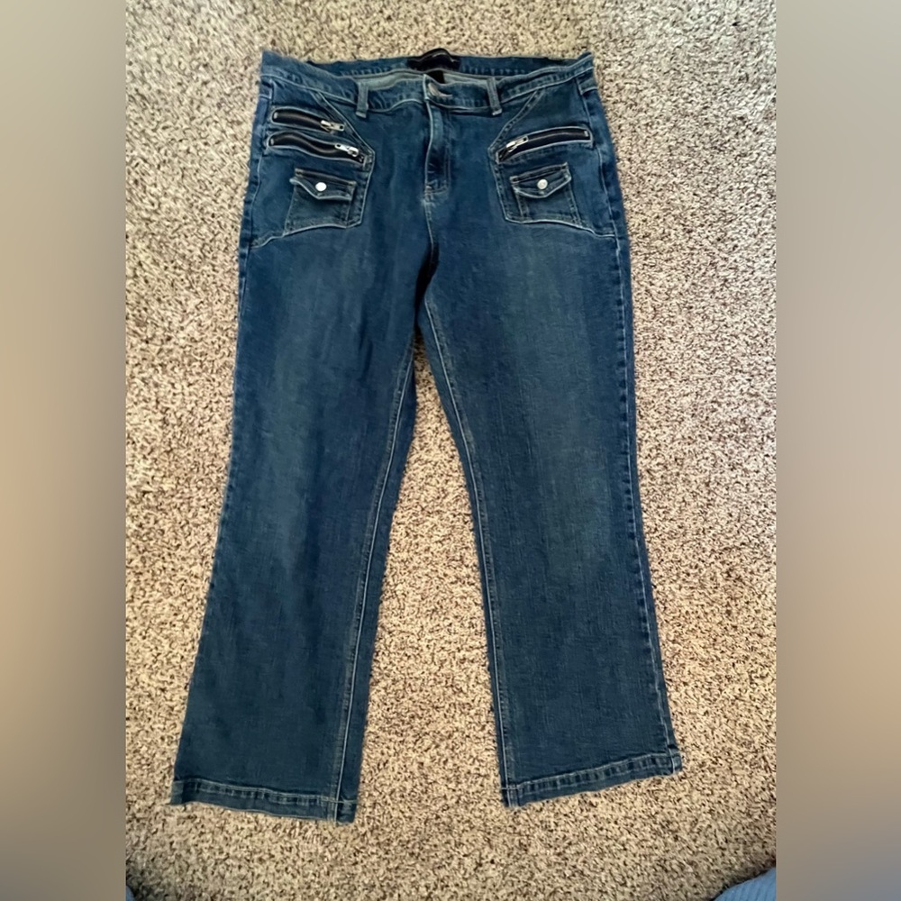 Women’s Jeans Capris Size 20 Venezia Zipper Pockets
